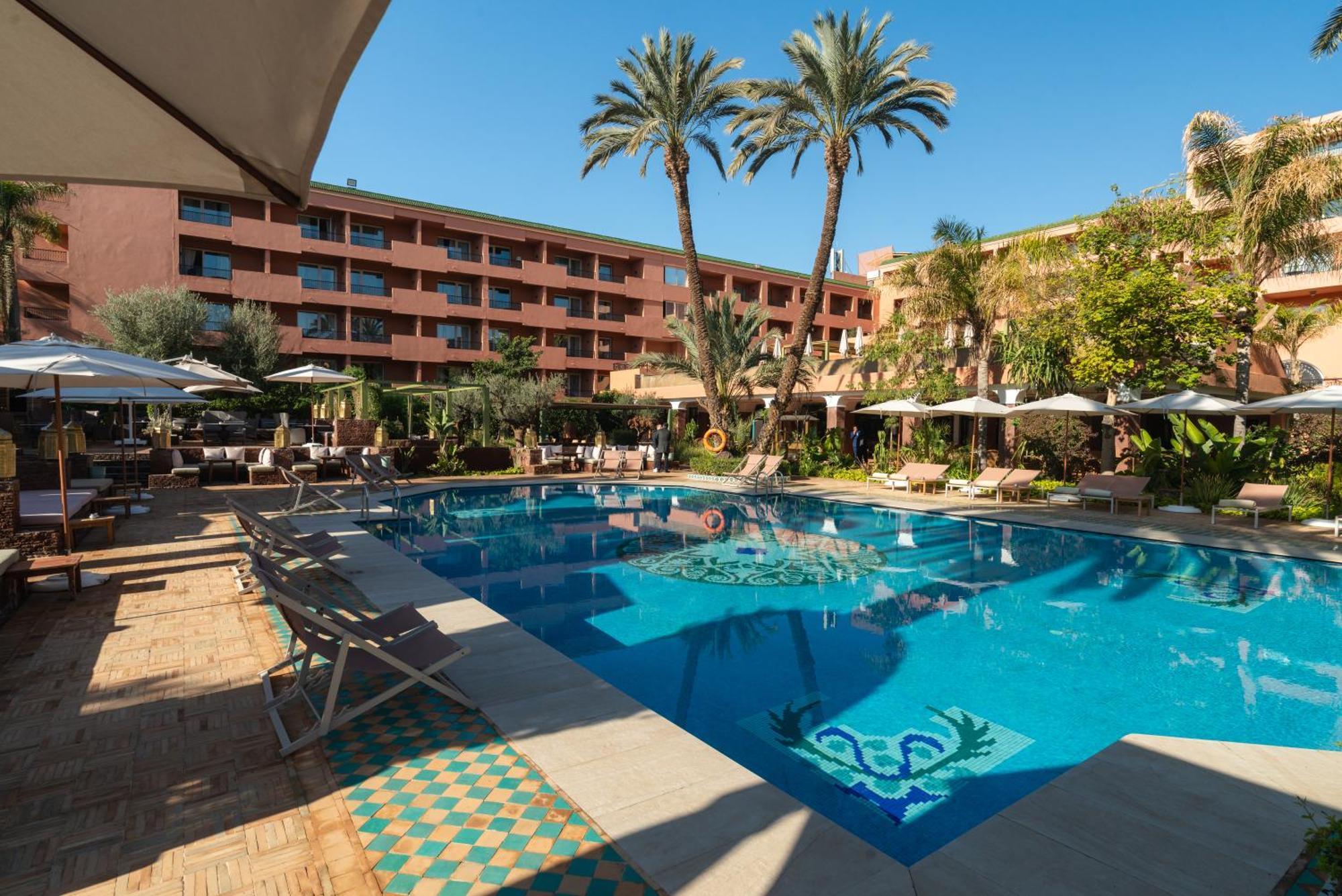 فندق سوفيتيل مراكش لونج آند سبا المظهر الخارجي الصورة The swimming pool at the hotel